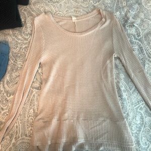 Cold shoulder sweater